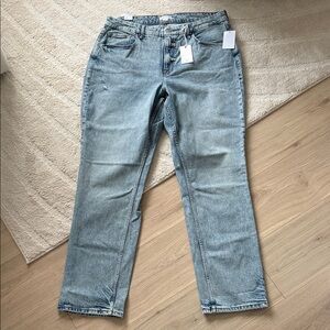 NEW- Good American Good Icon Straight High Rise Straight Jeans Size 16